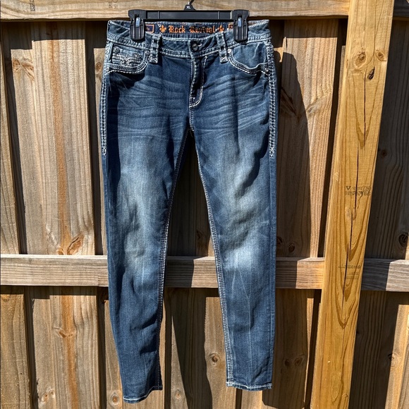 Rock Revival Denim - Rock revival Betty easy skinny size 29/30 open back pockets Blue Jeans # 04